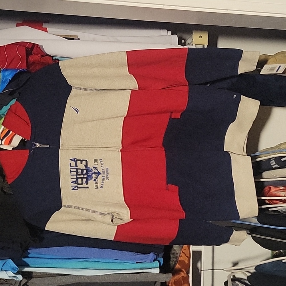 Nautica Long Sleeve Zip-up Hoodie (sz XL/ 18-20)